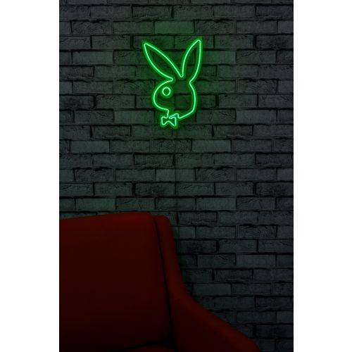 Wallity Ukrasna plastična LED rasvjeta, Playboy - Green slika 12