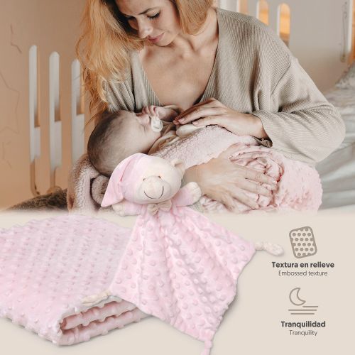 InterBaby set dekica Bubble i tješlica Bear Roza slika 9