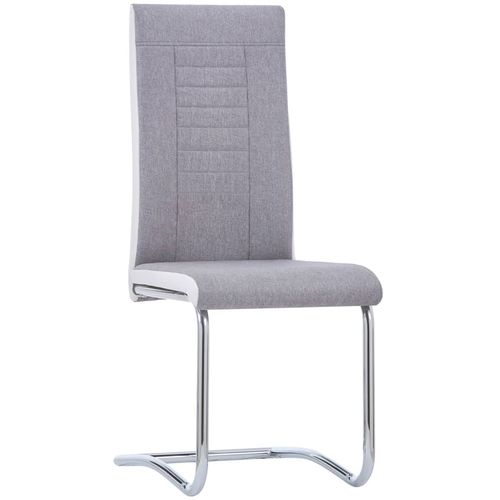 Konzolne blagovaonske stolice od tkanine 6 kom svjetlosive slika 10