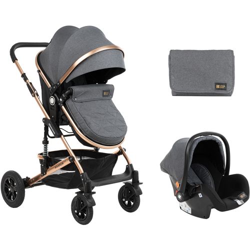 Kikka Boo kolica 3u1 Amaia Black (Dark Grey) slika 1