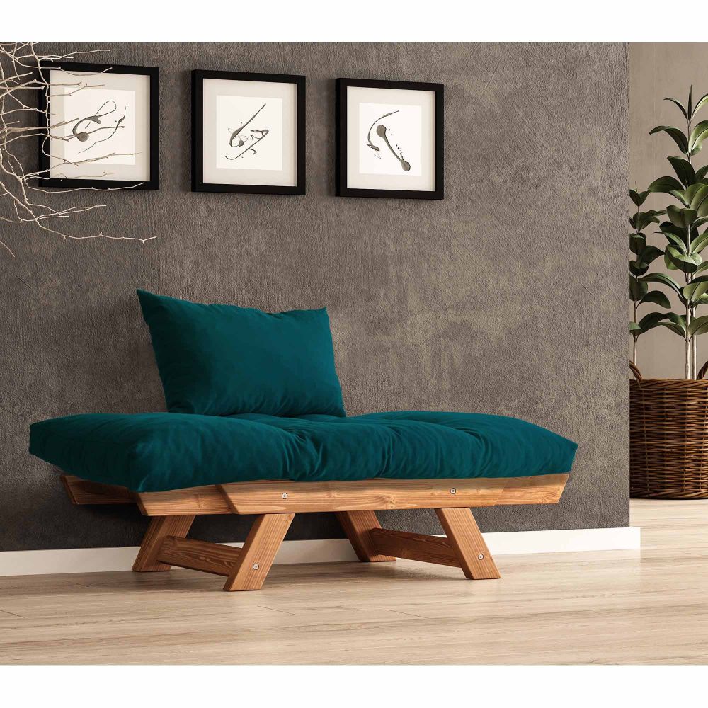 Sofa za vrt - 1 sjedište, CPT8158-140, boje: teak petrol zelena slika 3