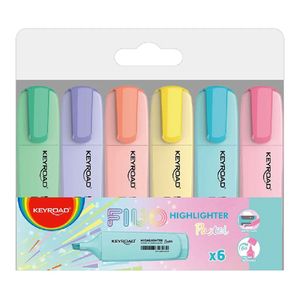 KEYROAD  TEXTMARKER PASTEL 6  KOM