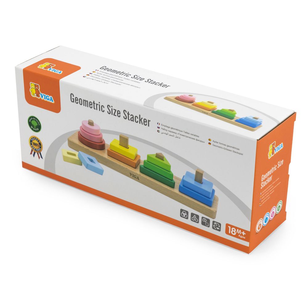 Viga drvena geometrijska slagalica za razvrstavanje slika 5