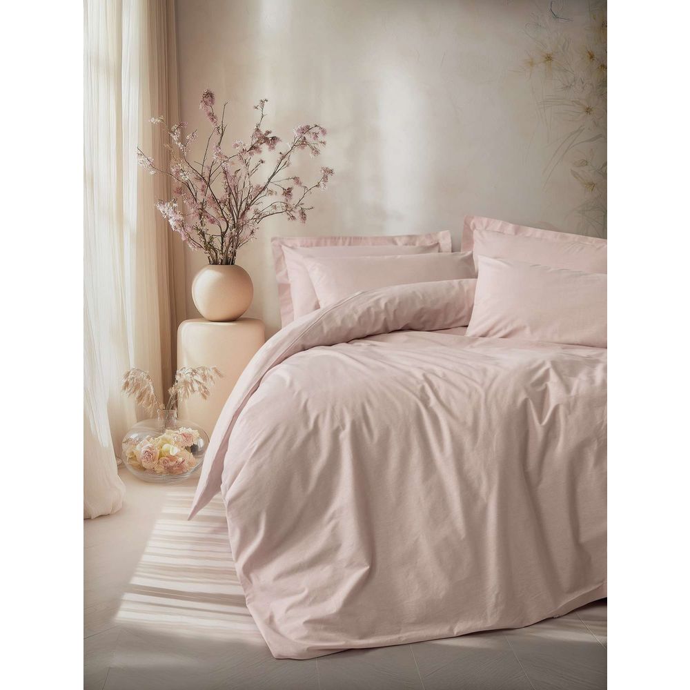 Ranforce double quilt cover set Plain, colour: powder slika 1