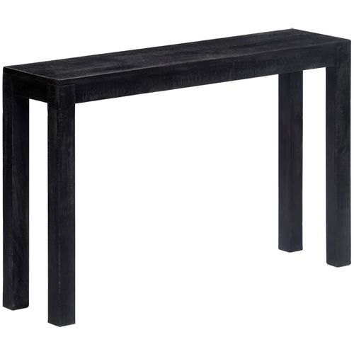 Konzolni stol crni 118 x 30 x 76 cm od masivnog drva manga slika 9
