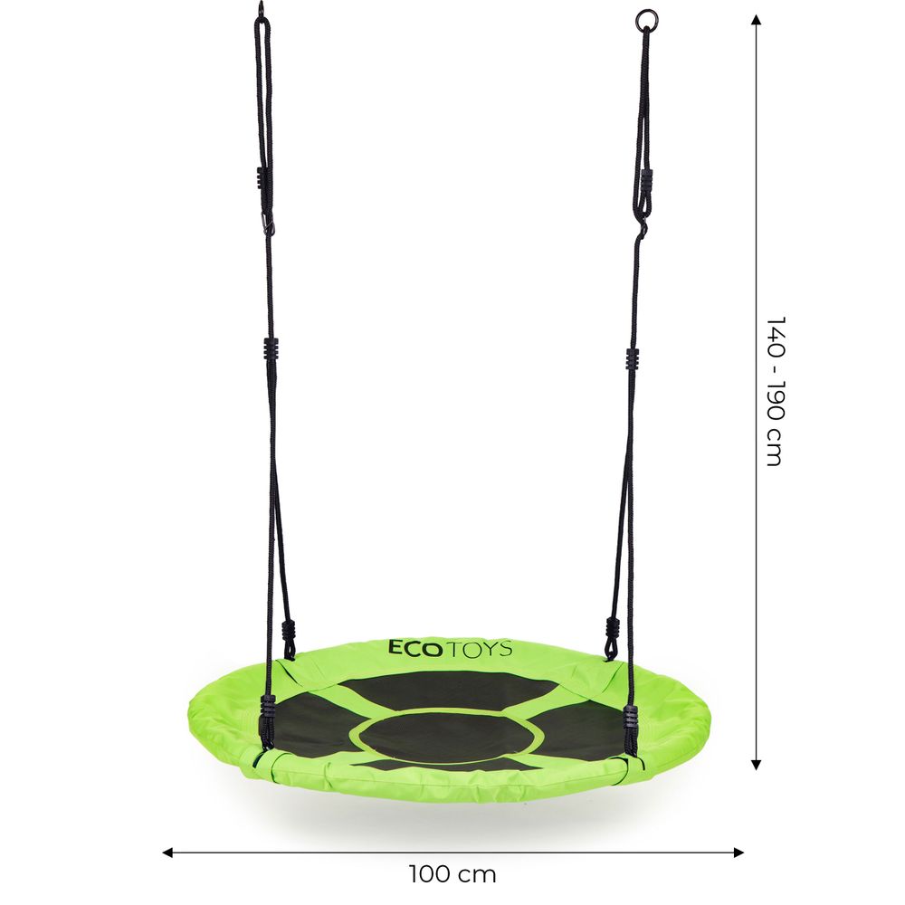 Vrtna ljuljačka, 100 cm, zelena ecotoys slika 7