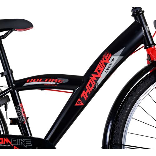 Volare Thombike 26" dječji bicikl s dvije ručne kočnice crno-crveni slika 7