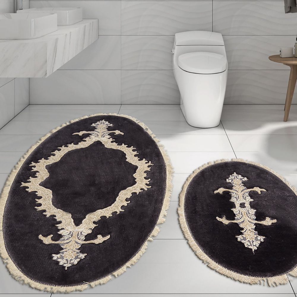 Set prostirki za kupatilo (2 komada) Alne4655, boja: antracit slika 1