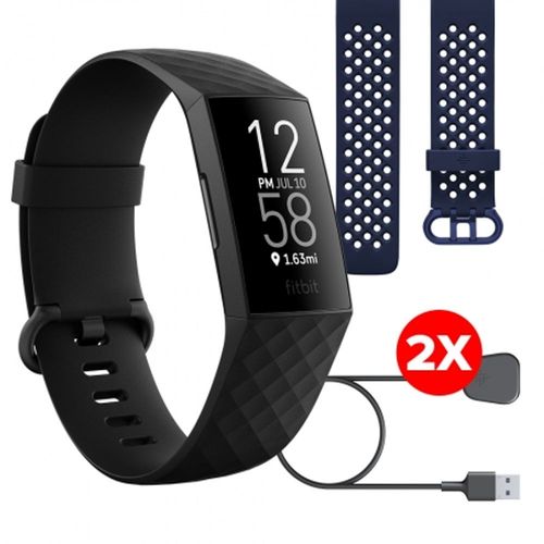 Fitbit  Charge 4, Black Bundle slika 1