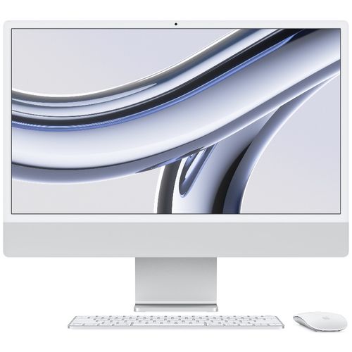 Apple iMac 24 M3 (MQRK3ZE/A) srebrni all-in-one 23.5" 4.5K Apple Octa Core M3 8GB 512GB SSD macOS slika 1