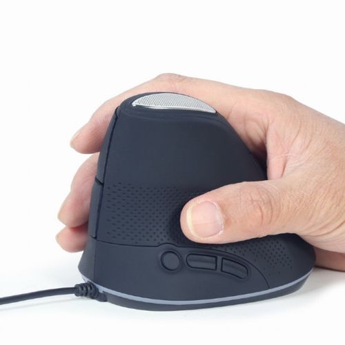 MUS-ERGO-03 Gembird Ergonomic Opticki mis 3600Dpi 6-button black 105mm USB slika 4