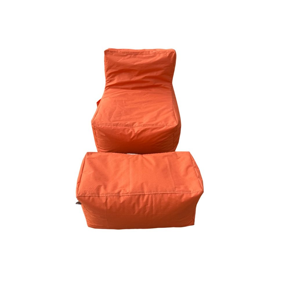 Xxl Sedir - Set Bean Bag Jastučića u Narandžastoj Boji (2 Komada) slika 4