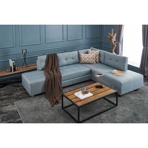 Atelier Del Sofa Kutna garnitura na razvlačenje, Svijetlo plava, Manama Corner Sofa Bed Right - Light Blue