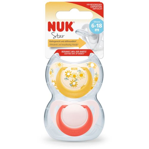 NUK duda varalica - silikon Star 6-18 m, 2/1 10736726 slika 1