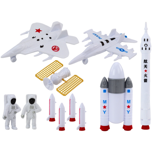 Set svemirskih figura - Astronauti, Rakete - 11 komada slika 2