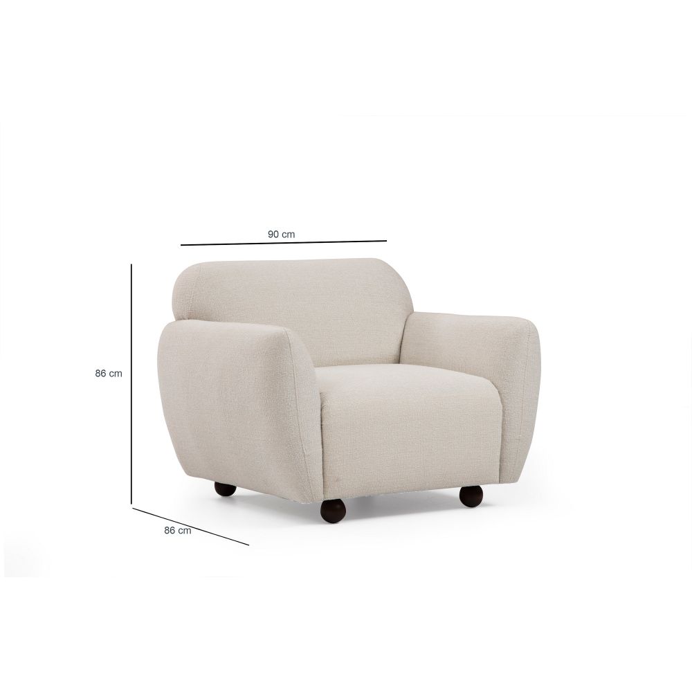 Eddy - Kremasti Wing Chair slika 5