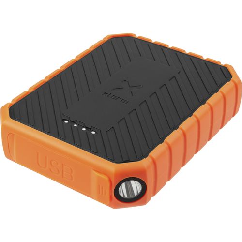 Xtorm by A-Solar Rugged 10000 powerbank (rezervna baterija) 10000 mAh Quick Charge 3.0, Power Delivery LiPo USB a, USB-C® narančasta, crna Outdoor, džepna svjetiljka, prikaz statusa slika 2