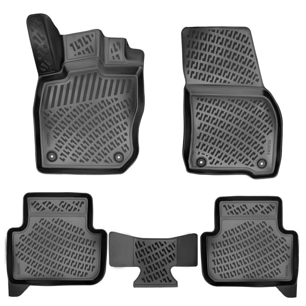 Gumene Patosnice za VW Tiguan 2024 - 3D Duboke Rizline slika 1