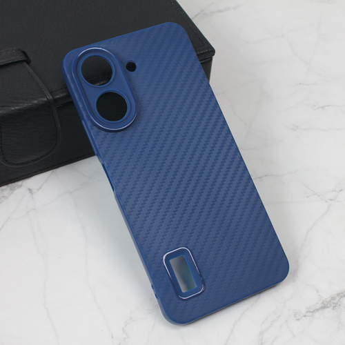 Maska Carbon Stripe za Xiaomi Redmi 13C plava slika 1