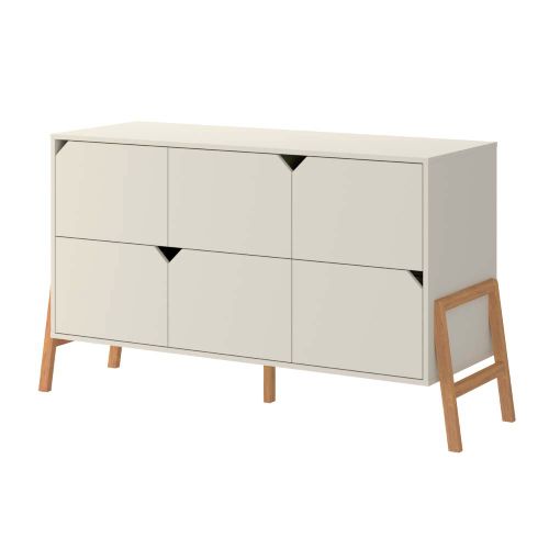 Bellamy Lotta komoda s 6 ladica, latte slika 3