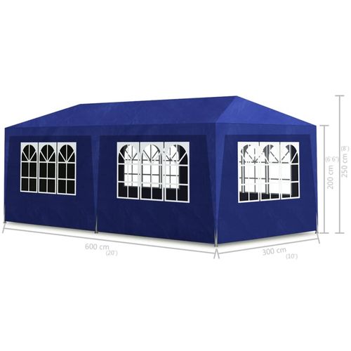 Šator za zabave 3 x 6 m plavi slika 12