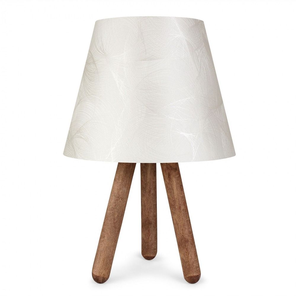 AYD-1505 Bijela Orahova Stolna Lampa slika 2