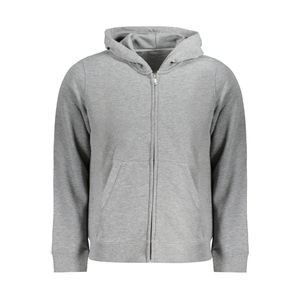 CALVIN KLEIN MEN'S ZIP-UP SWEATSHIRT GREY