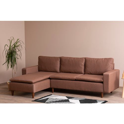 Atelier Del Sofa Kutna garnitura, Svijetlo smeđa, Lungo - Light Brown slika 2