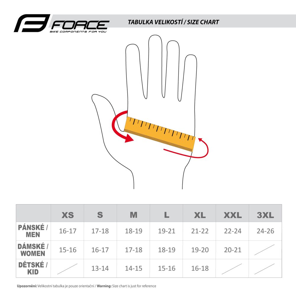 Force Rukavice za biciklizam Fine Black/Grey slika 2