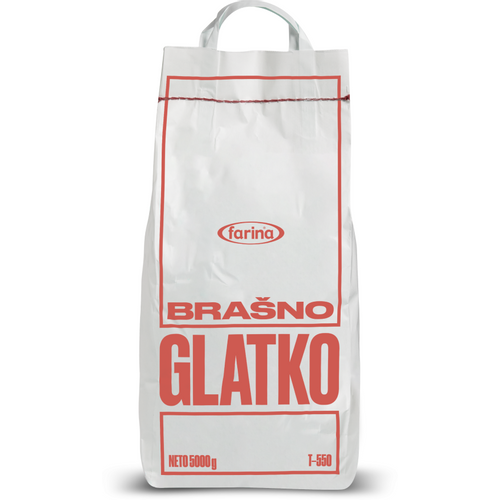 Farina glatko pšenično brašno glatko tip 550, 5 kg xxl slika 1