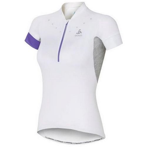 Odlo stand-up collar short sleeve 1/2 zip isola 410911-10000 slika 1