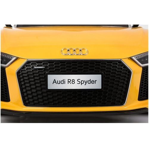 Licencirani auto na akumulator Audi R8 Spyder - žuti/lakirani slika 4