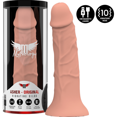 Mythology Asher Original vibrirajući dildo 18cm slika 18