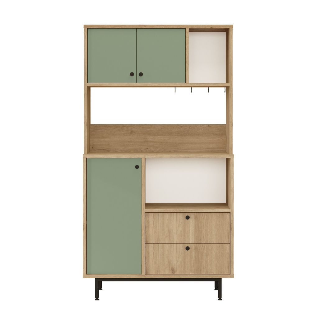 Višenamjenski ormar RE3-SY Oak Green slika 4
