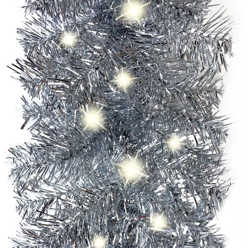 Božićna girlanda s LED svjetlima 20 m srebrna slika 11