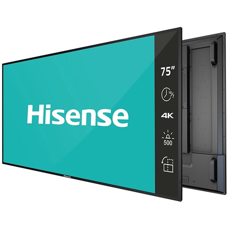 Hisense Hisense digital signage display 75B4E30T 75” / 4K / 500 nita / 60 Hz / (18h / 7 dana) image