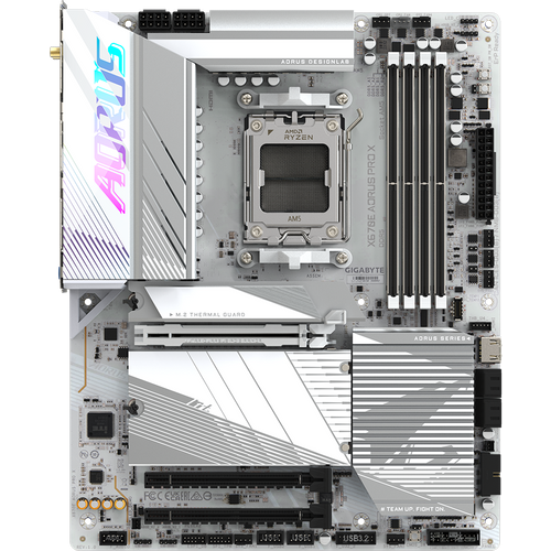 Gigabyte X670E AORUS PRO X AM5, X670 Chipset, 4x DDR5 (AMD EXPO and Intel XMP),  PCIe 5.0 x16 slot with 10X strength for graphics card slika 2