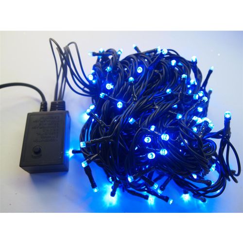 Home deco 200 Led žaruljica plave  10 metara  zelena žica  IP 44 slika 2