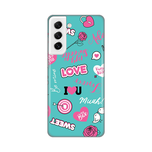 Torbica Silikonska Print za Samsung G990 Galaxy S21 FE Love slika 1