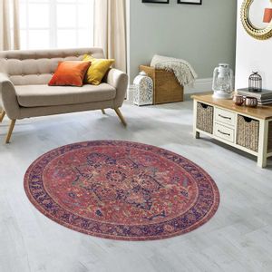 TANKI Tepih Blues Chenille - Claret Red AL 162  Multicolor Carpet (150 cm)