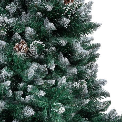 Umjetno božićno drvce sa šiškama i bijelim snijegom 150 cm slika 20