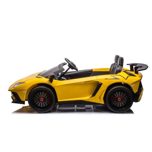 Licencirani auto na akumulator Lamborghini XXL A8803 24V - dvosjed -  žuti slika 4