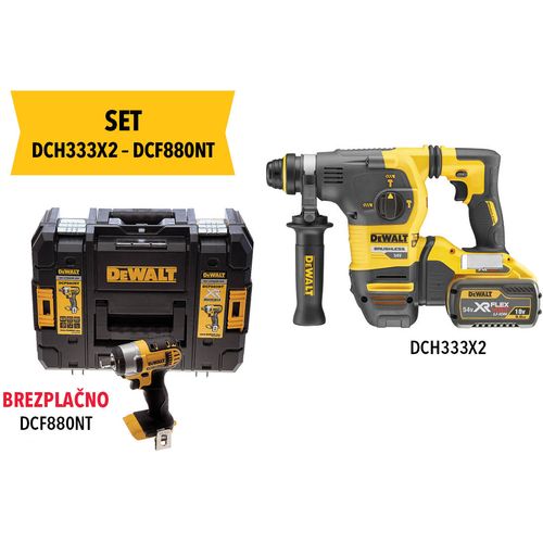 Dewalt DCH333X2 akumulatorski bušaći čekić flexvolt 18v 54v  slika 2