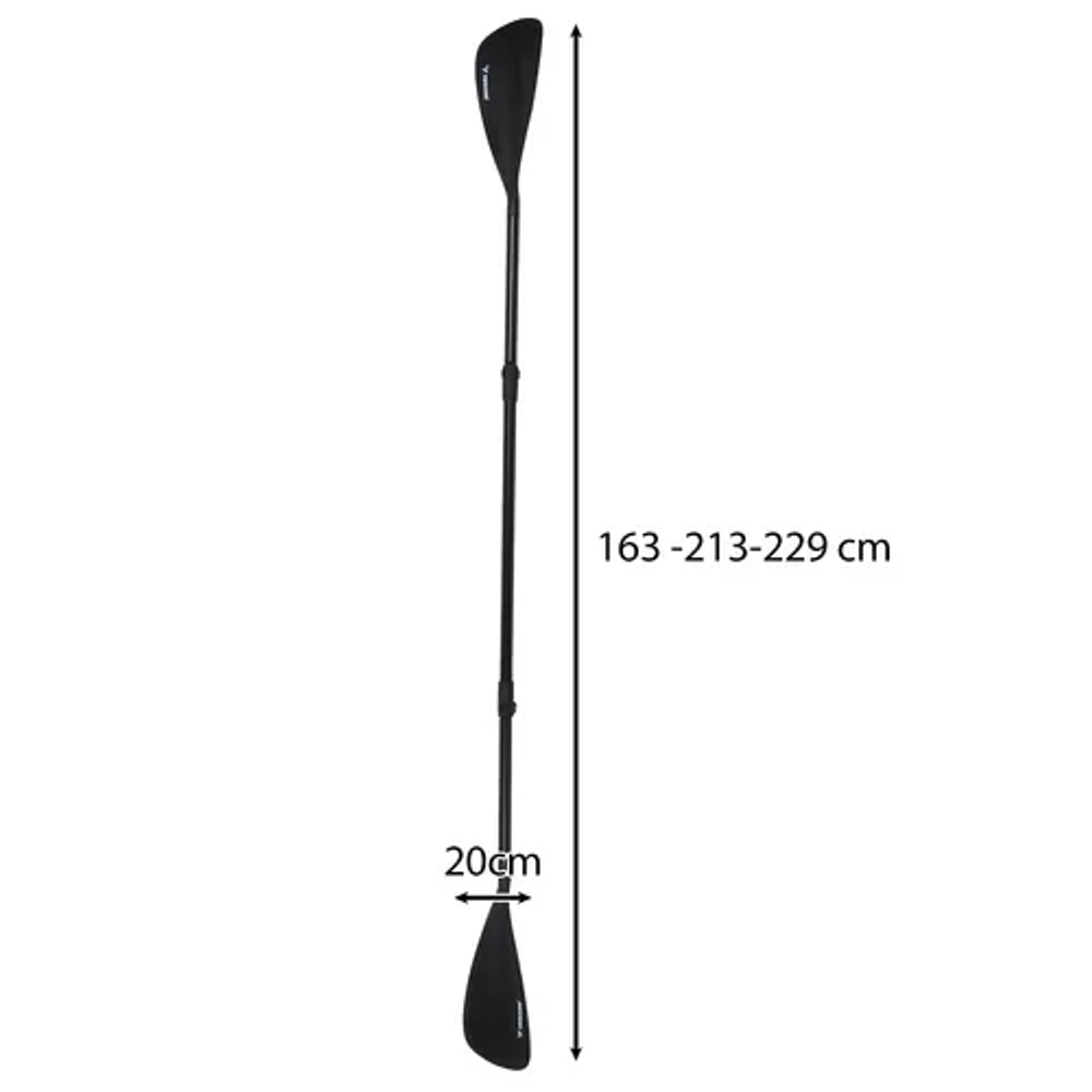 Trizand podesivo veslo od 4 dijela 229 cm 2 u 1 slika 2