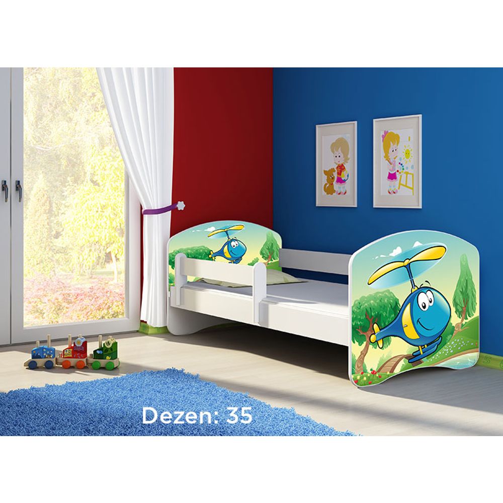 ACMA Dječiji krevet Acma II White - 160x80cm - Dezen 35 slika 2