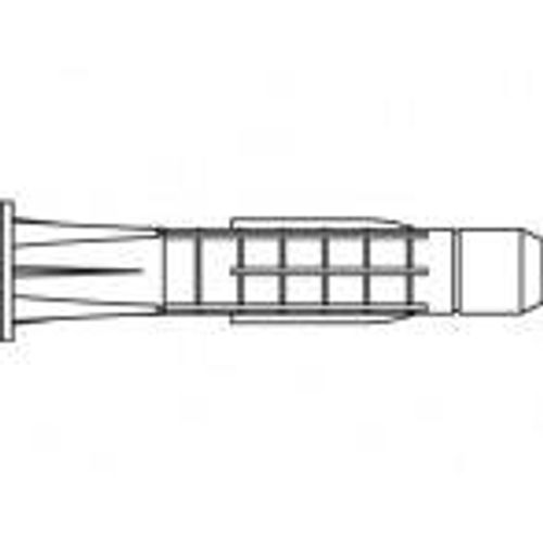 Artikal 88383 Plastični TRIKA TOX višenamjenski tiple TRIKA sa odvojivom kapom Dimenzije: 8 x 51 / 7,0 (100 komada) TOOLCRAFT  tipl 51 mm  TO-5455122 100 St. slika 2