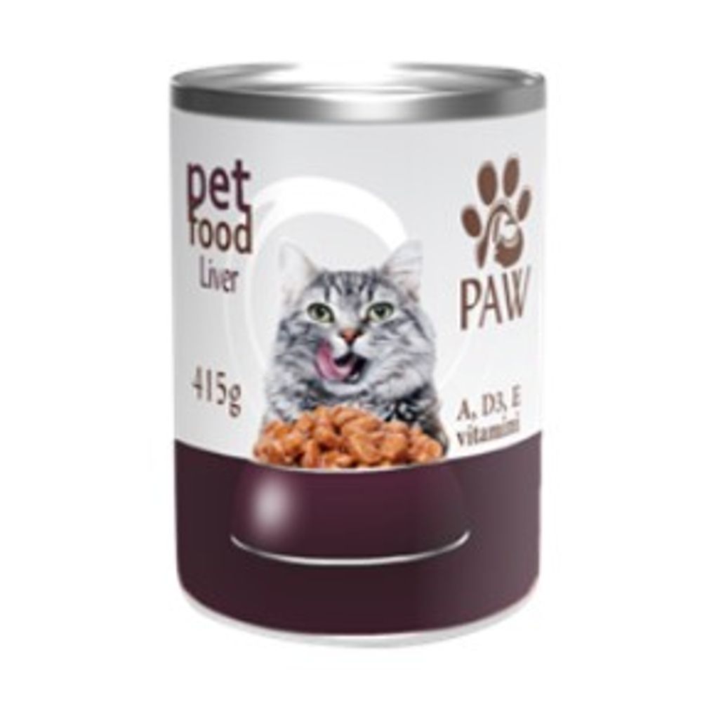 Paw hrana za mačke jetra 415g slika 1
