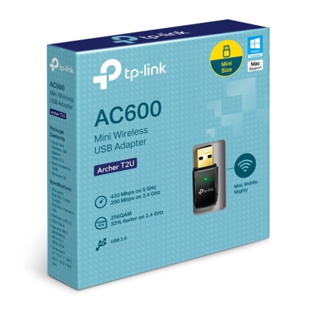 TP-Link Archer T2U AC600 Mini Wireless USB Adapter slika 1