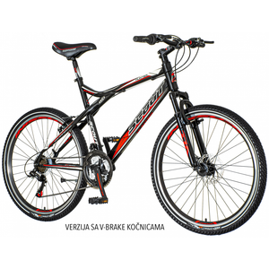 Visitor - HUN262AM 26"/21" SCOUT HUNTER CRNO CRVENO BELI - mountain bike