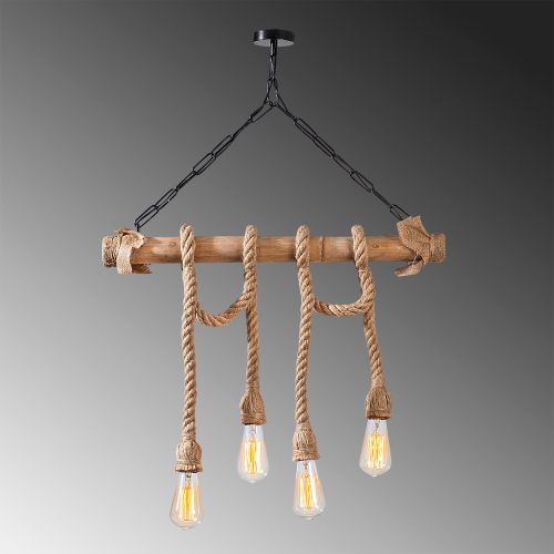 Erebos - 112-AV BlackWooden Chandelier slika 5